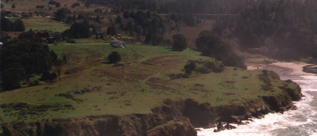 Aerial view of the Caspar Headlands
