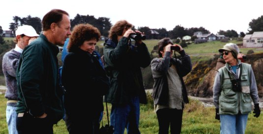 Toby leads a birdwalk