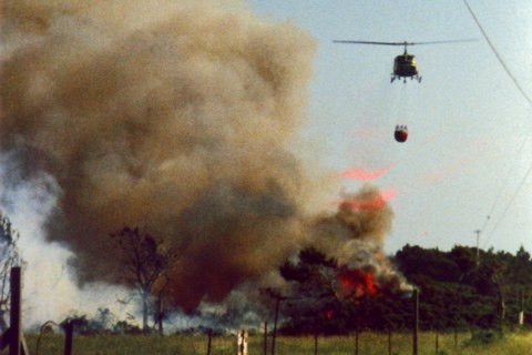 Caroline Schooley's photo of the 1987 Gorse Fire