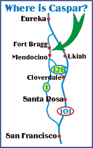 the windy road to Caspar - 14197 Bytes