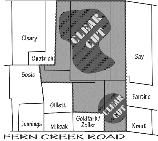 East Caspar Logging Map