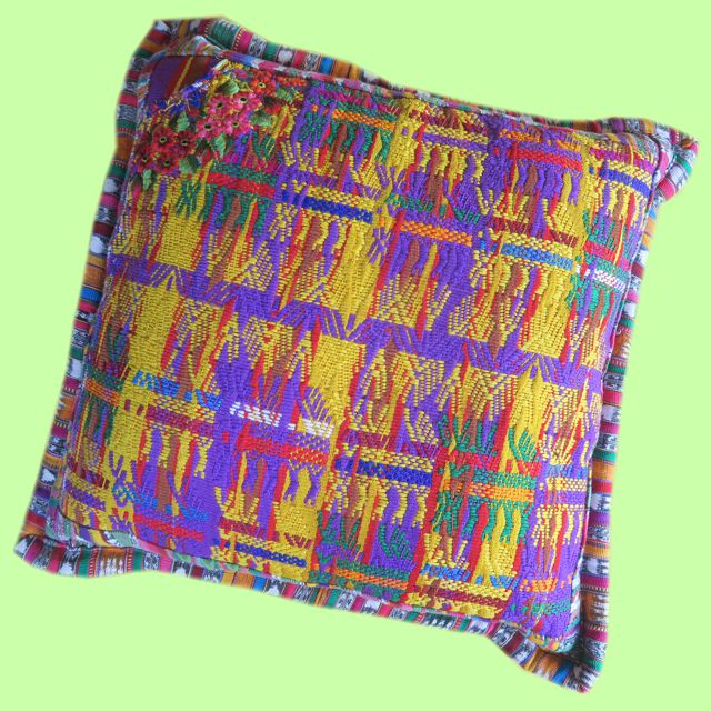 Guatemalan Hand-woven Pillow