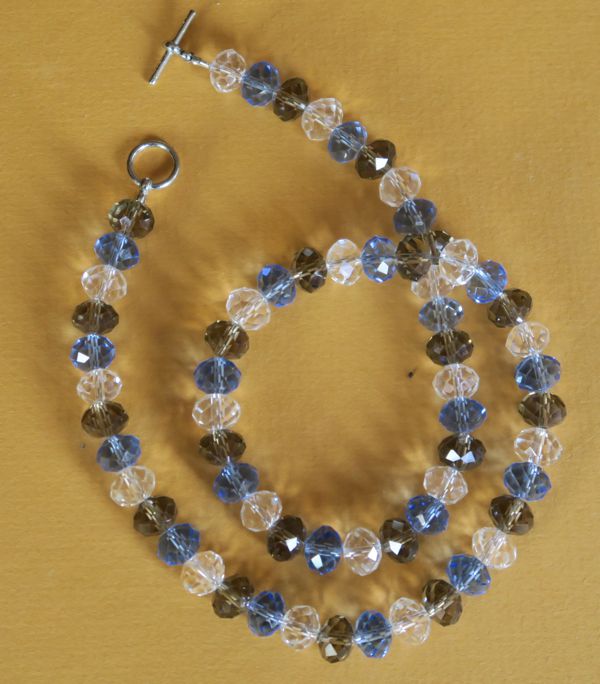 Rhoda Teplow: Crystal beaded necklace